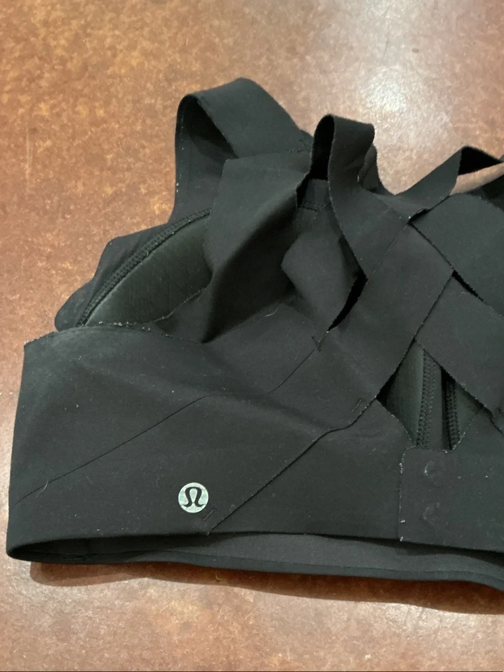 lululemon athletica Black V‑Neck Seamless Sports Bralette